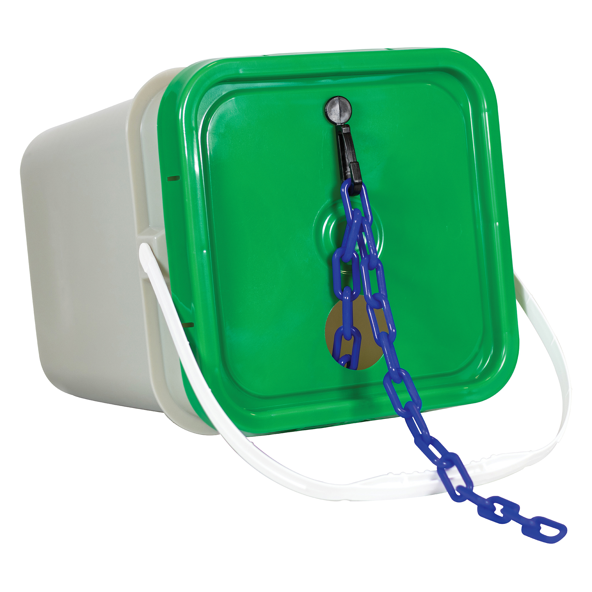 Mr. Chain Plastic Safety Chain — 1.5in. x 300ft., Traffic Blue, High-Density Polyethylene, UV Resistant, Model# 30026-P